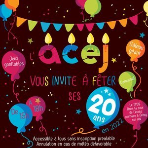 Invitation 20 ans ACEJ