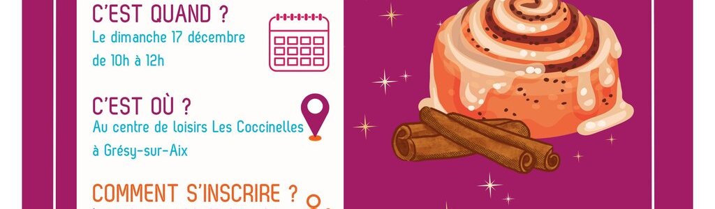 Atelier confection de gâteaux de Noël 