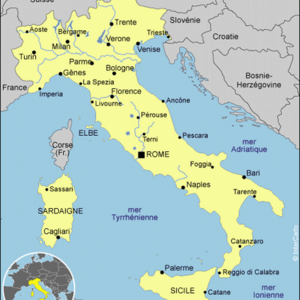 Carte de l'Italie