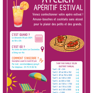 Affiche apéritif estival