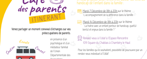 Le café des parents - itinérant Le café des parents - itinérant