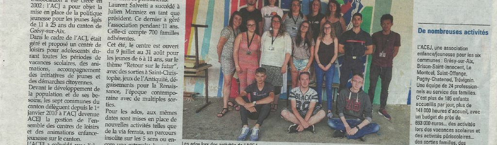 Article L’Essor Savoyard - jeudi 12 juillet 2018