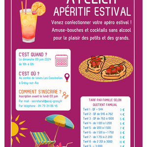 Affiche apéritif estival